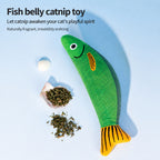 Catnip Fish Jingle Kick Toy
