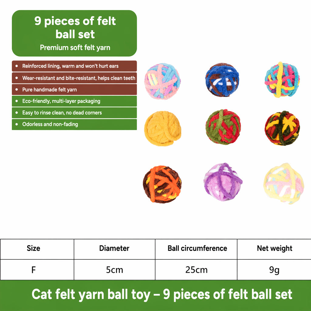 Hand-woven Cat Bell Balls