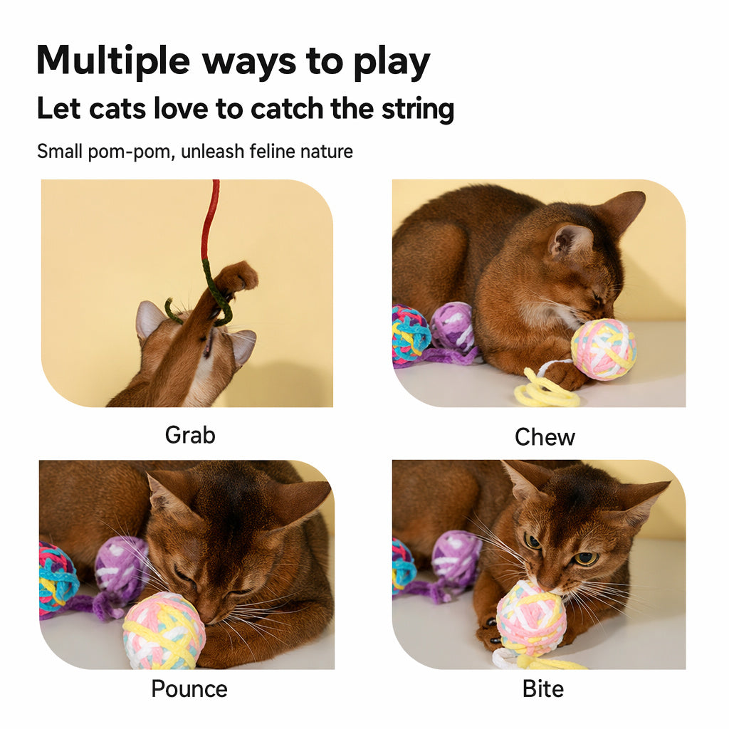 Hand-woven Cat Bell Balls