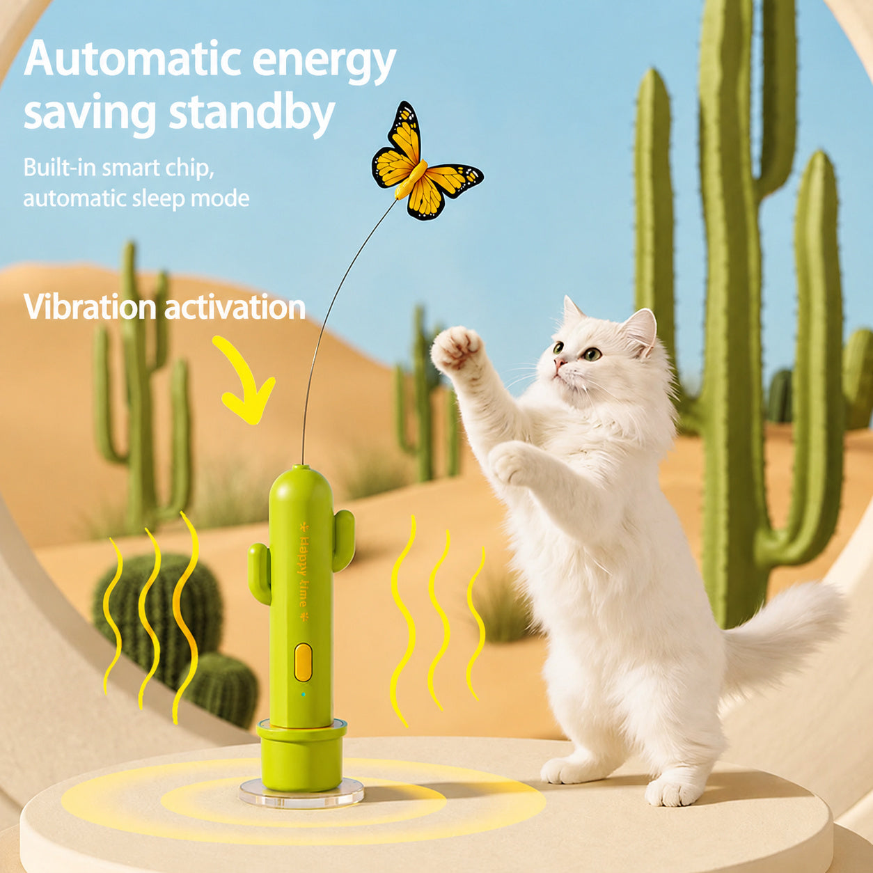 Cactus Smart Cat Teaser