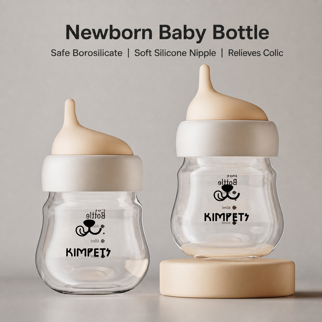Glass Pet Feeding Bottle