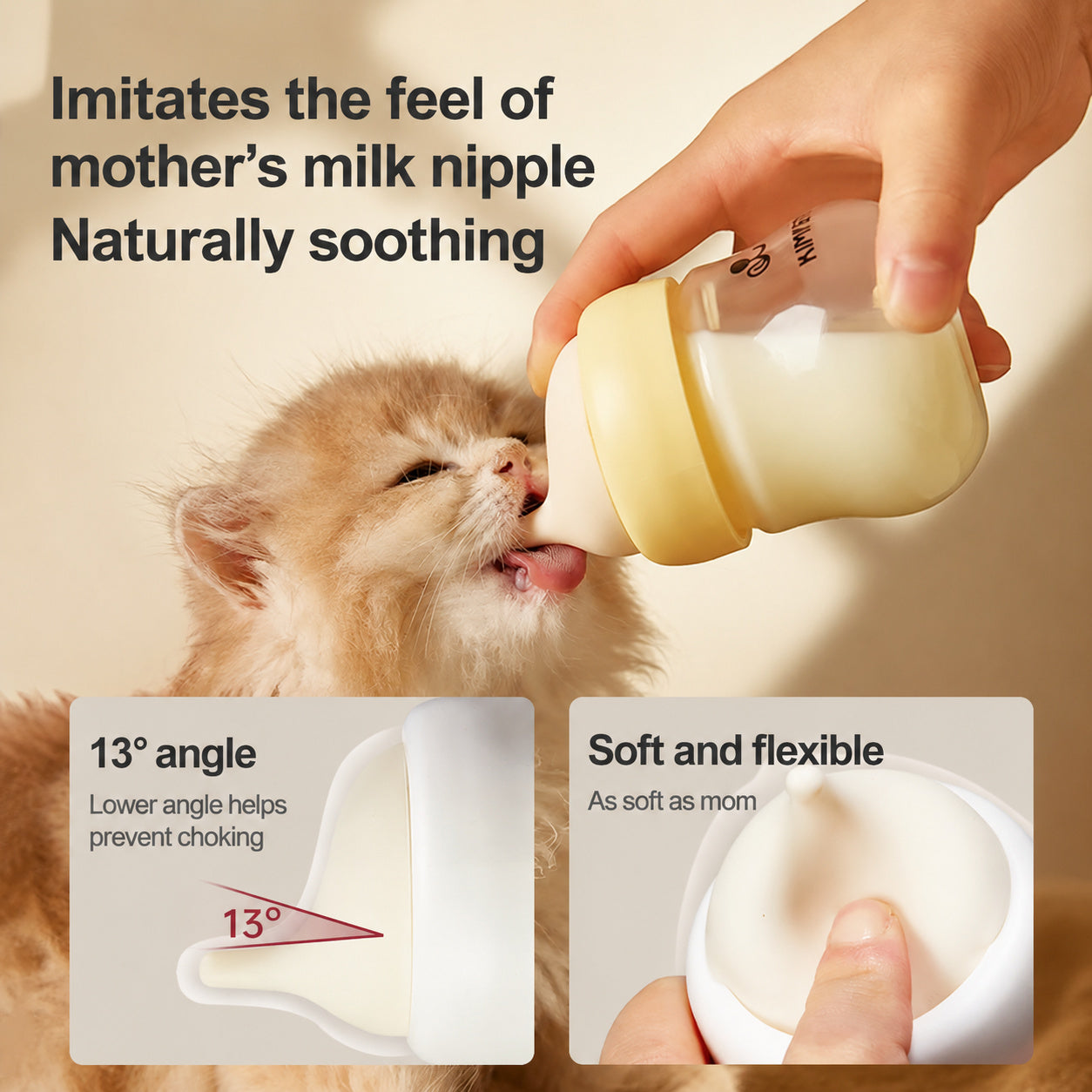 Glass Pet Feeding Bottle