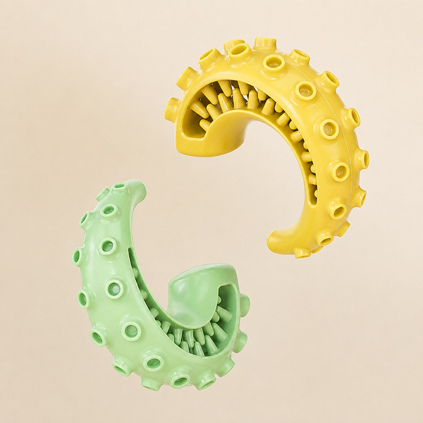 crescent treat-dispensing chew ring