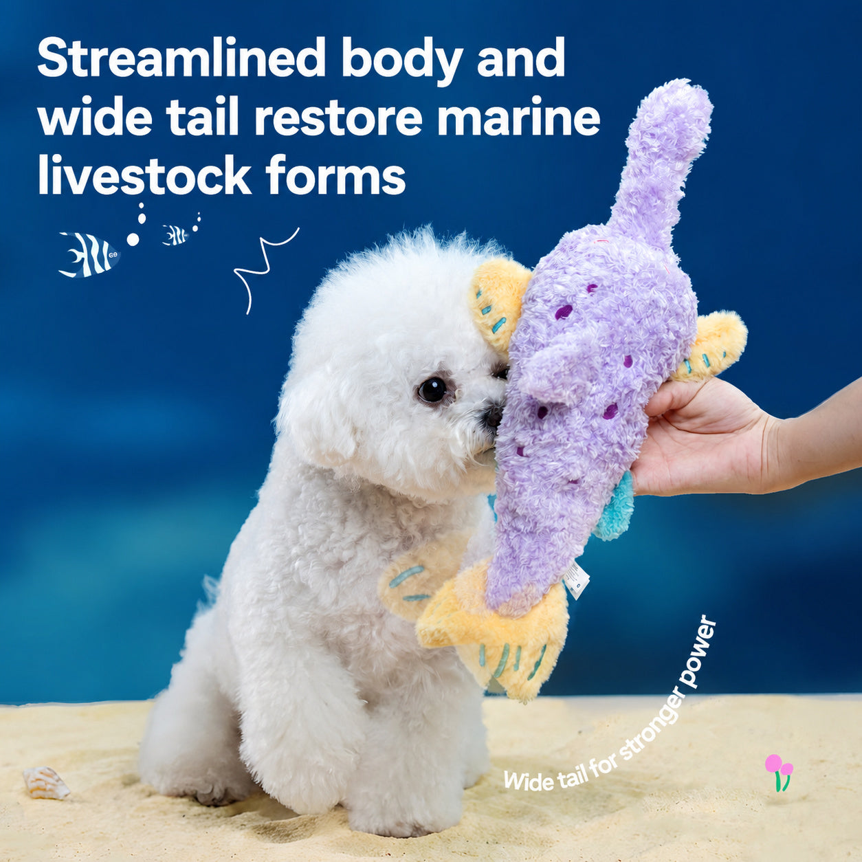 Rechargeable Wiggling Ocean Dog Toy