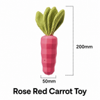 Squeaky Carrot Chew Toy