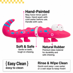 Latex squeak lizard toy
