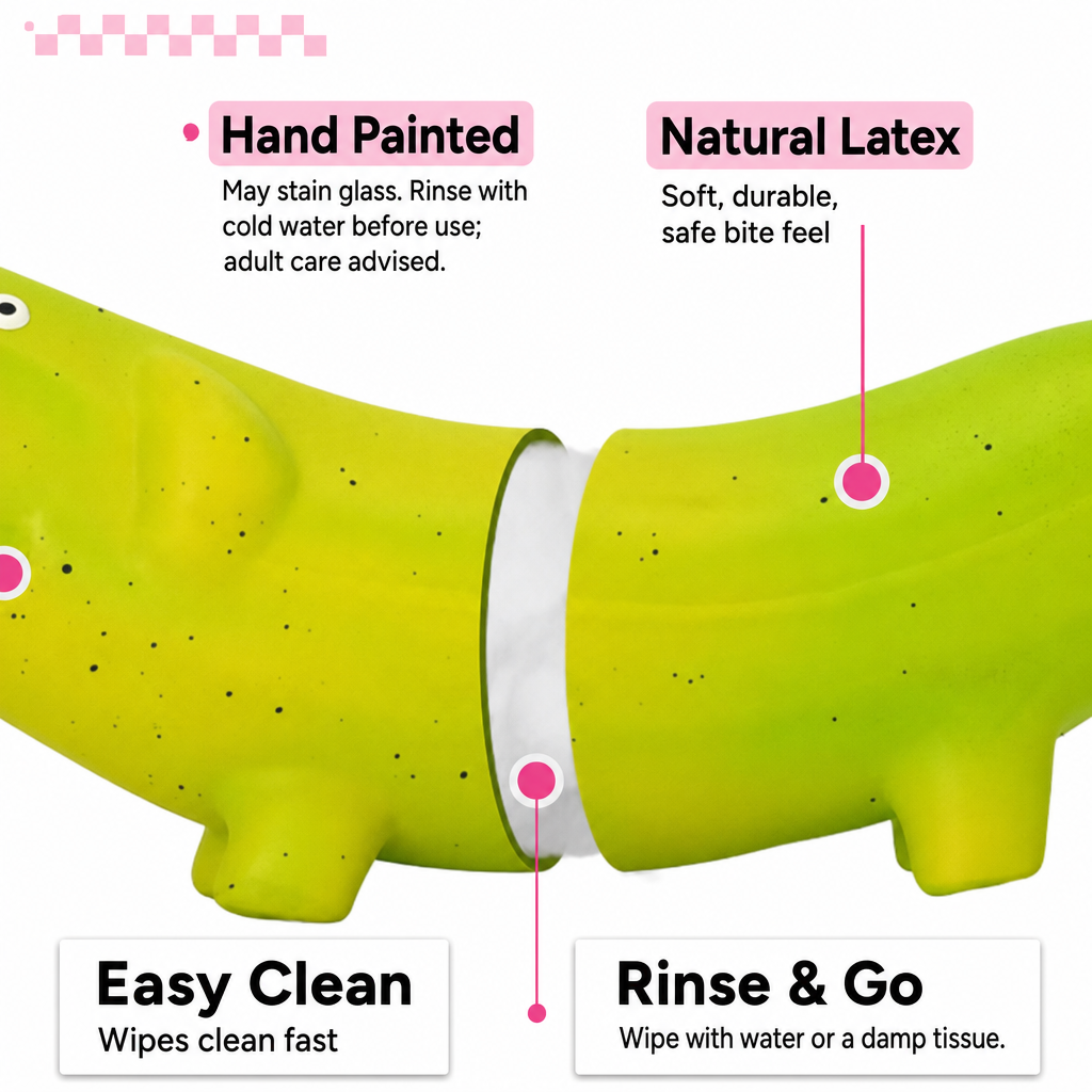 Latex Banana Squeaker Toy