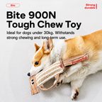Heavy-duty jute tug toy