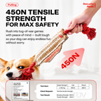 Heavy-duty jute tug toy