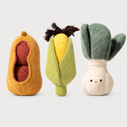 vegetable farm squeaky toy set