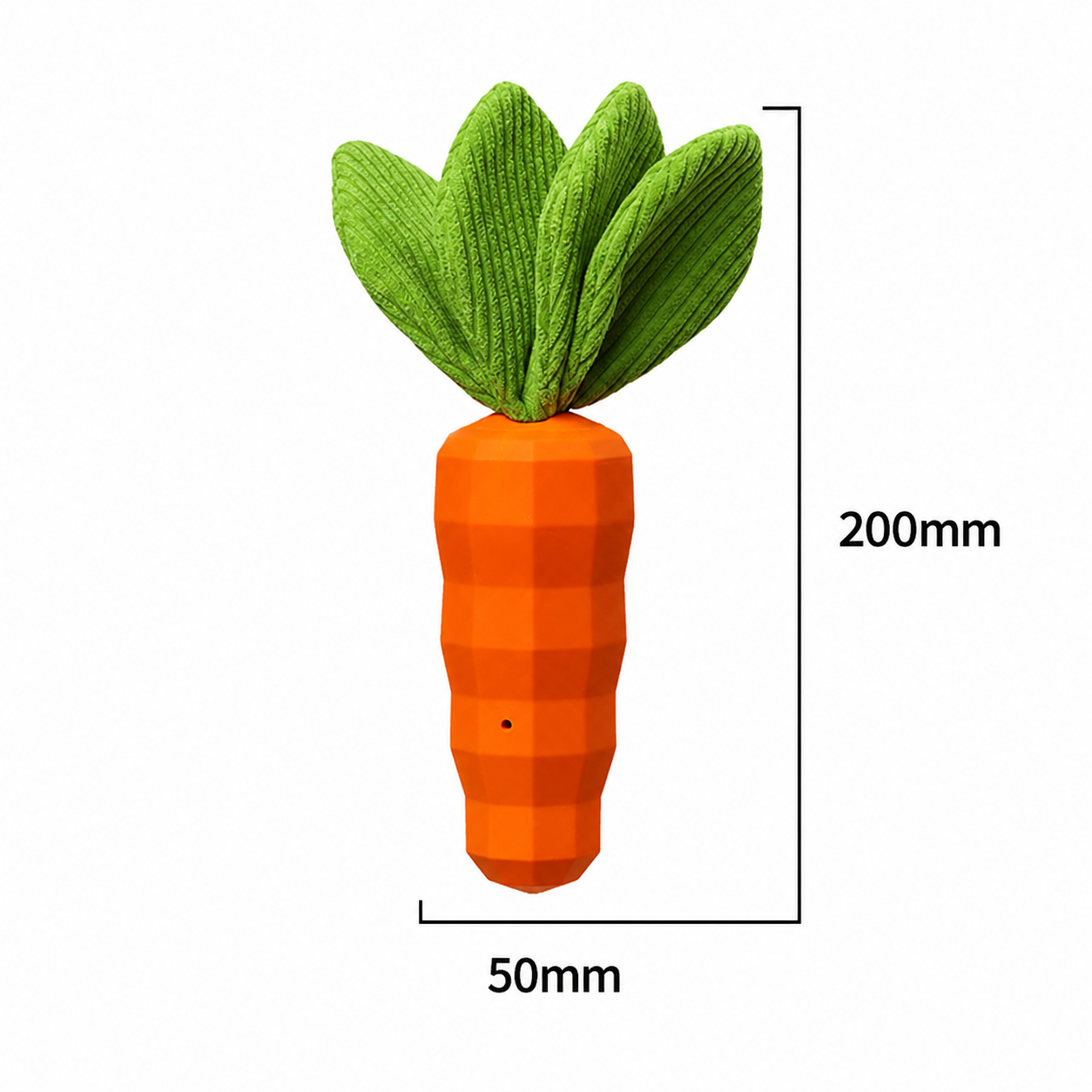 Crinkly Carrot Dog Chew