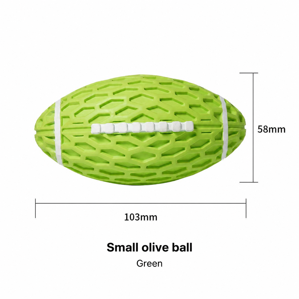 Natural Rubber Squeaky Football
