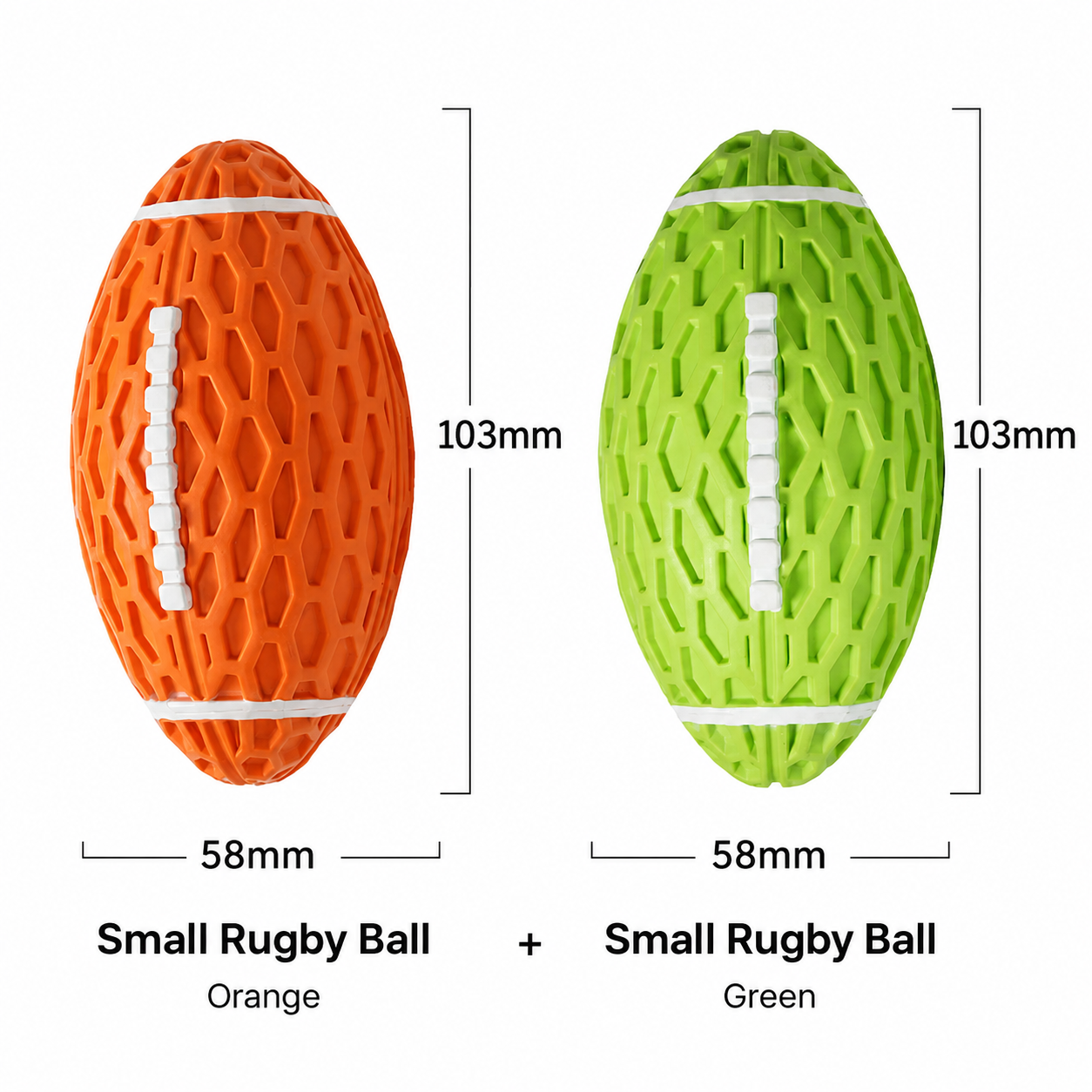 Natural Rubber Squeaky Football