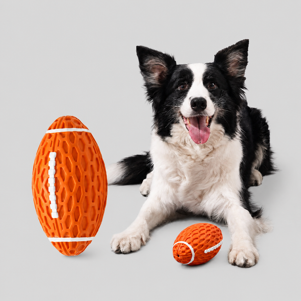 Natural Rubber Squeaky Football