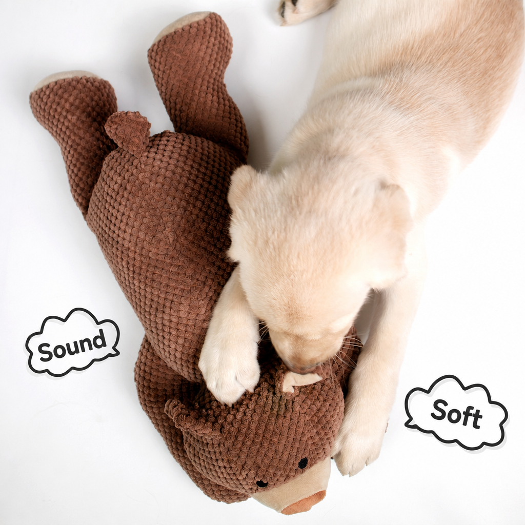 Squeaky Bear Chew Toy