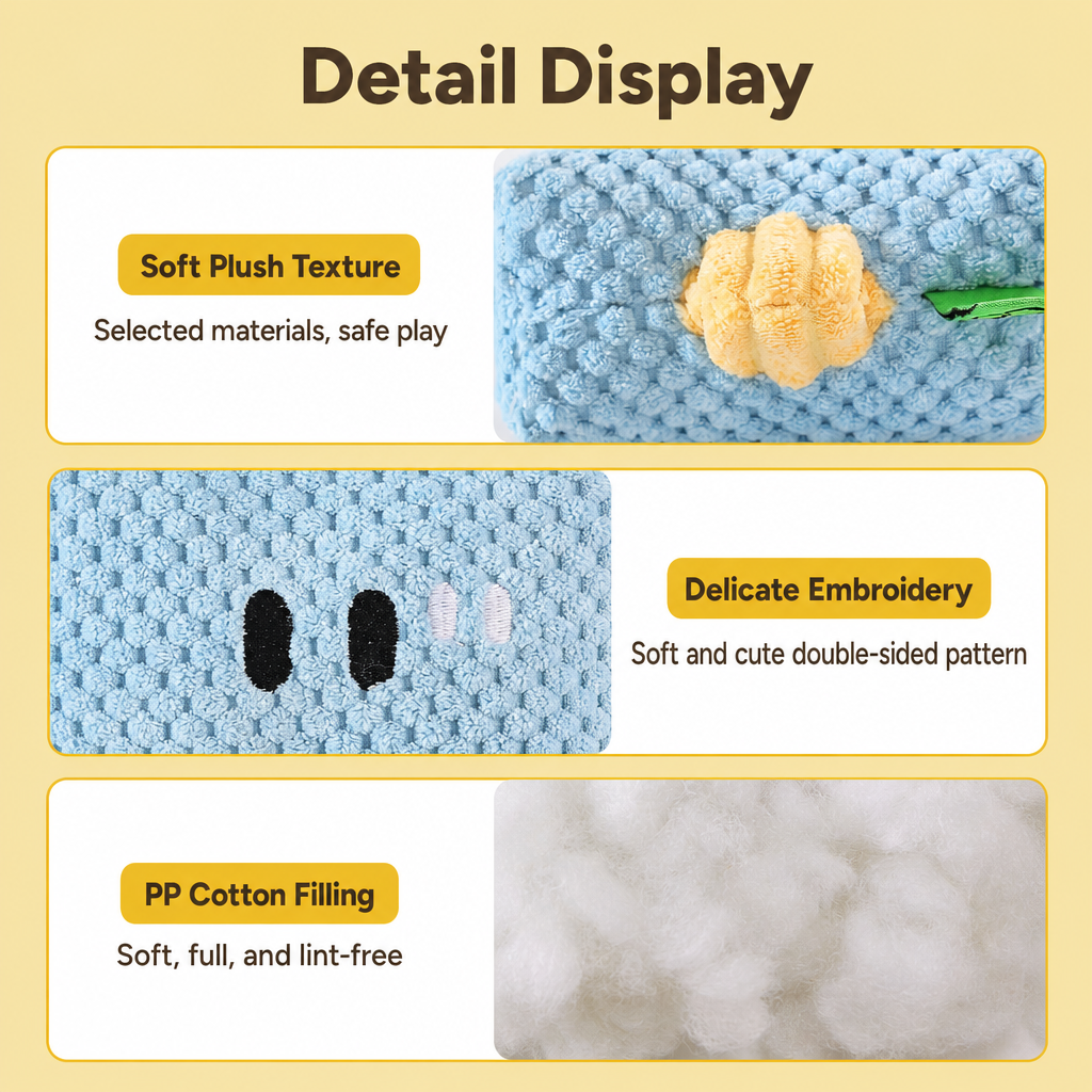 Squeaky Plush Hammer Toy