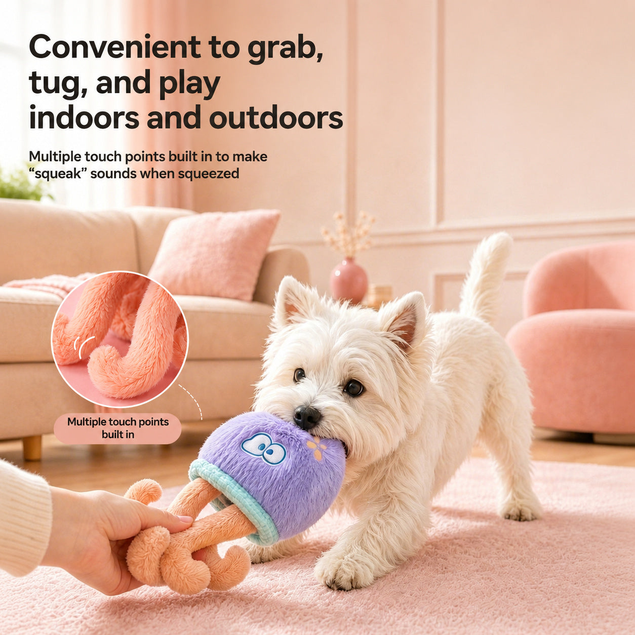 Ocean Plush Talking Dog Toy