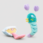 Squeaky Plush Shell Dog Toy