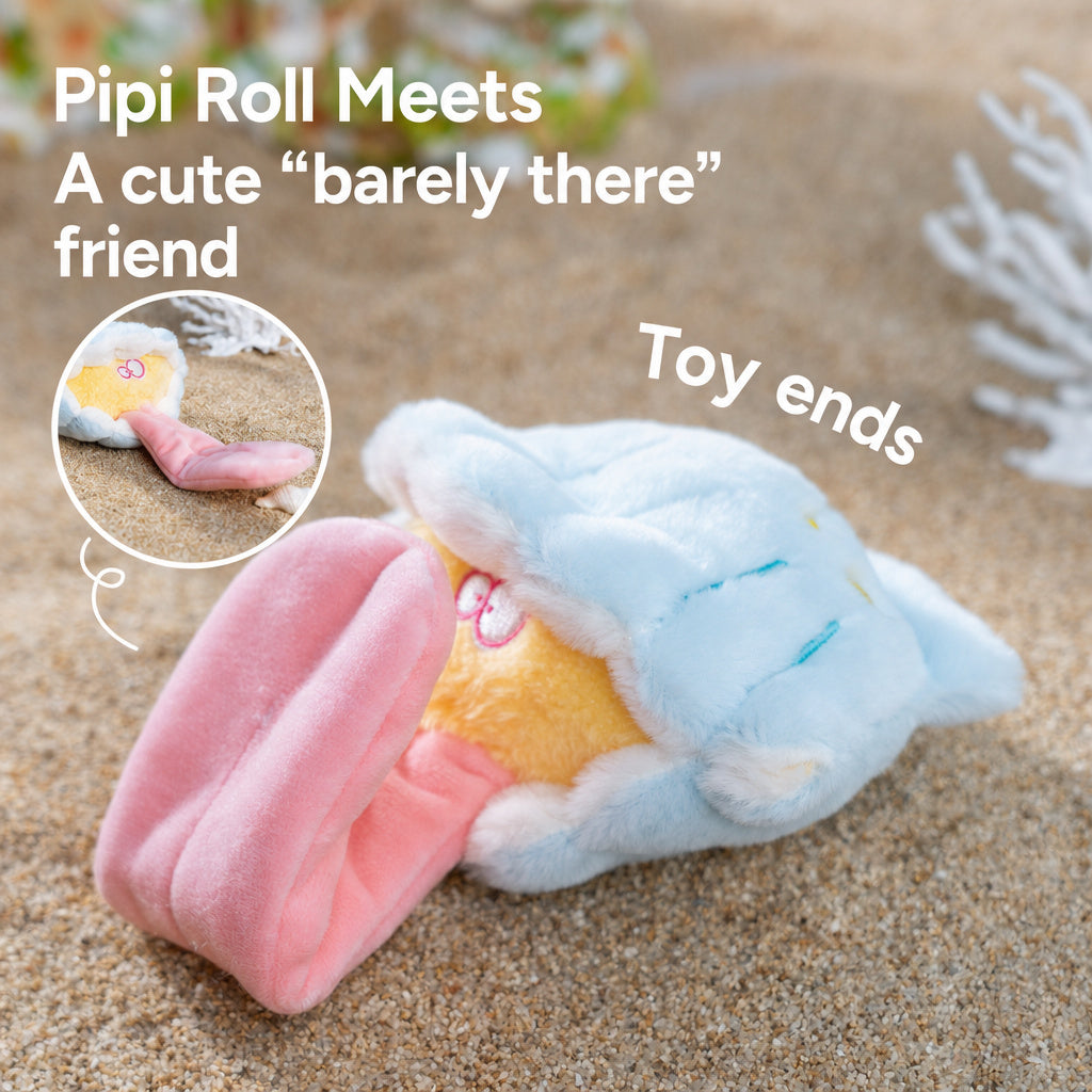 Squeaky Plush Shell Dog Toy