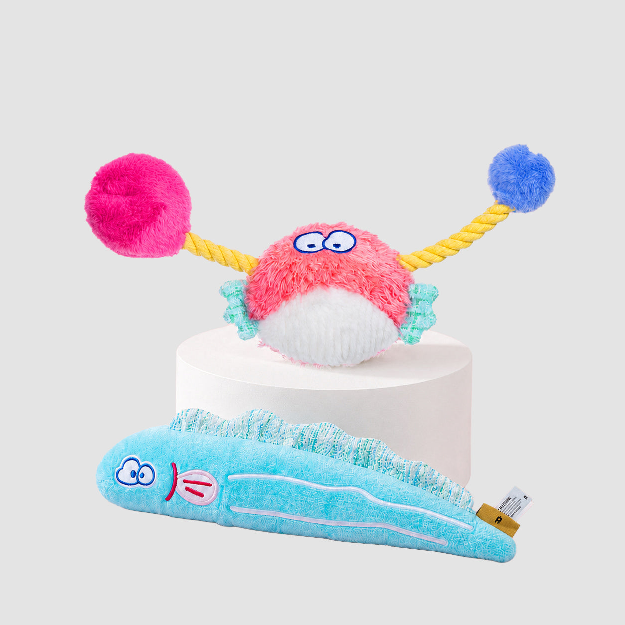 Ocean Plush Squeak Tug Toy