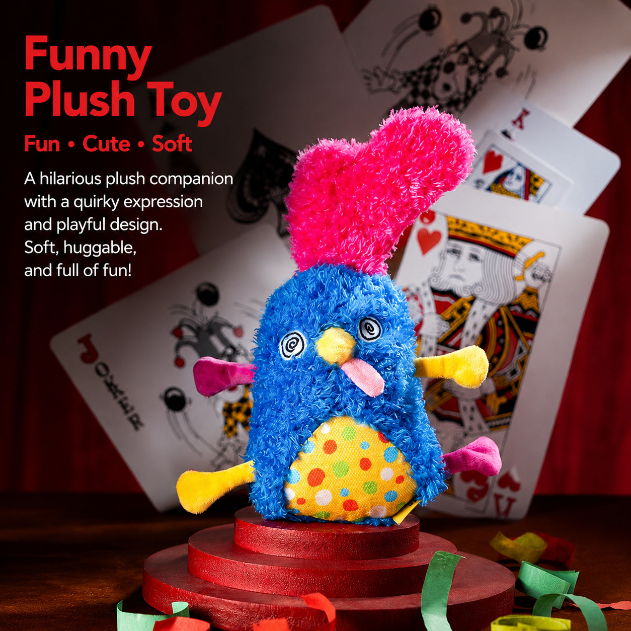 Squeaky Bunny Fox Plush