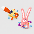 Squeaky Bunny Fox Plush