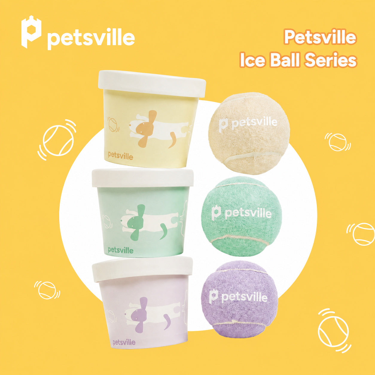 Pastel Fetch Ball Cup