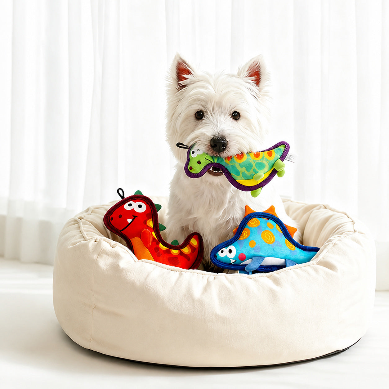Dino Squeak Chew Toy