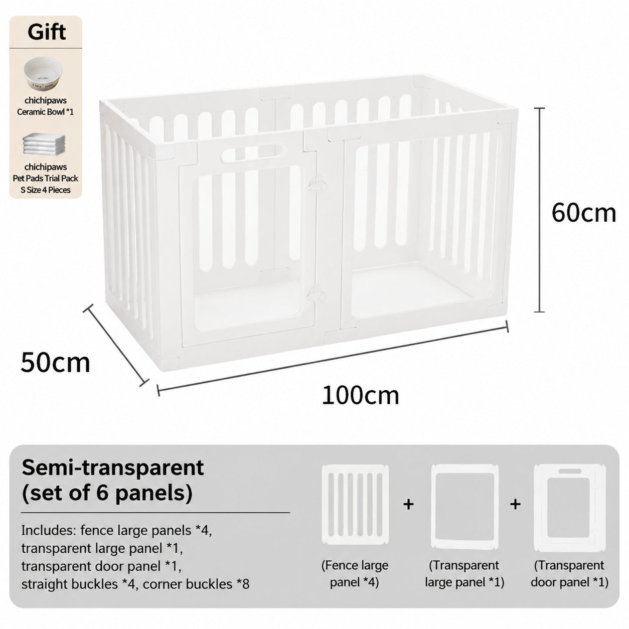 Clear-view HDPE Dog Playpen
