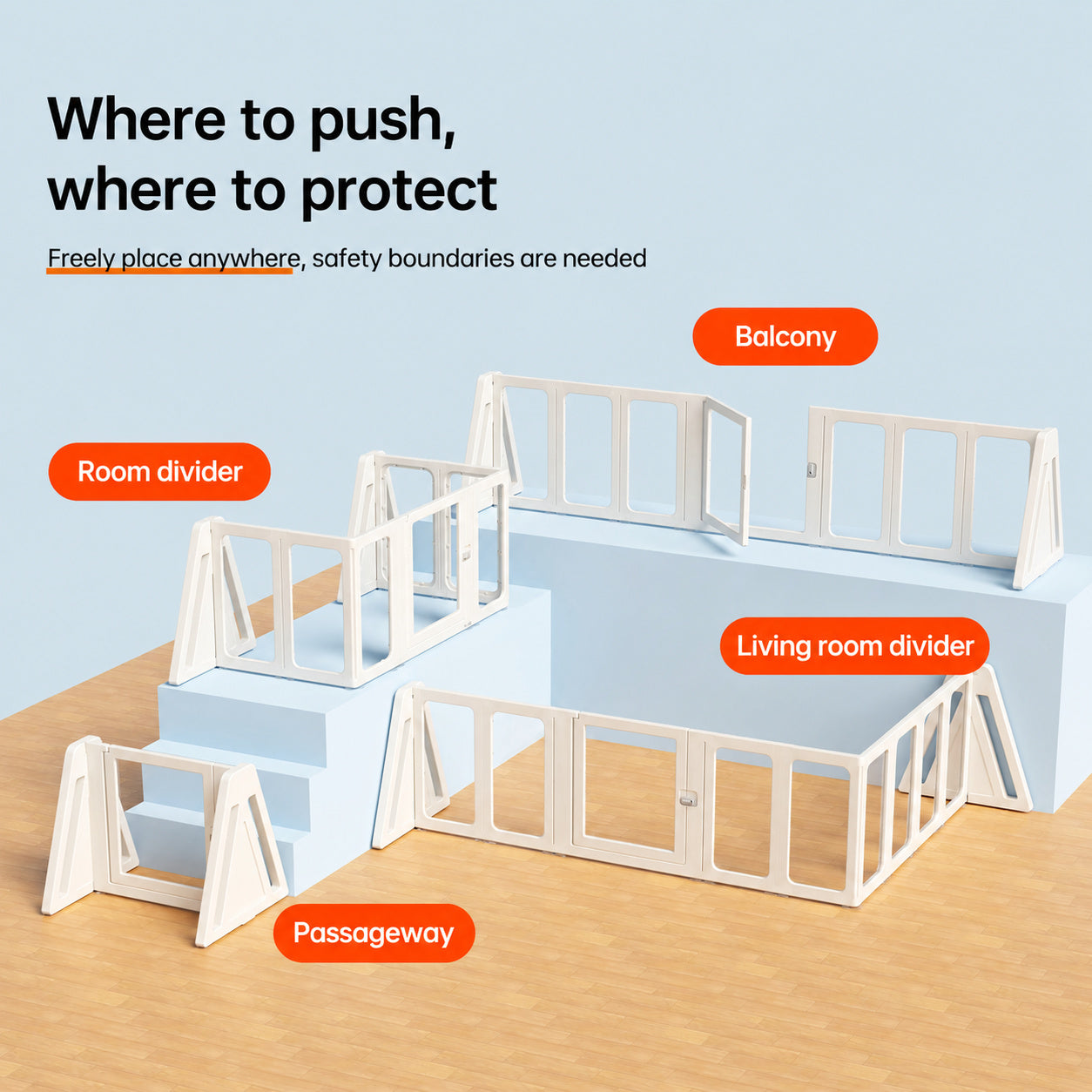ClearView Modular Pet Gate