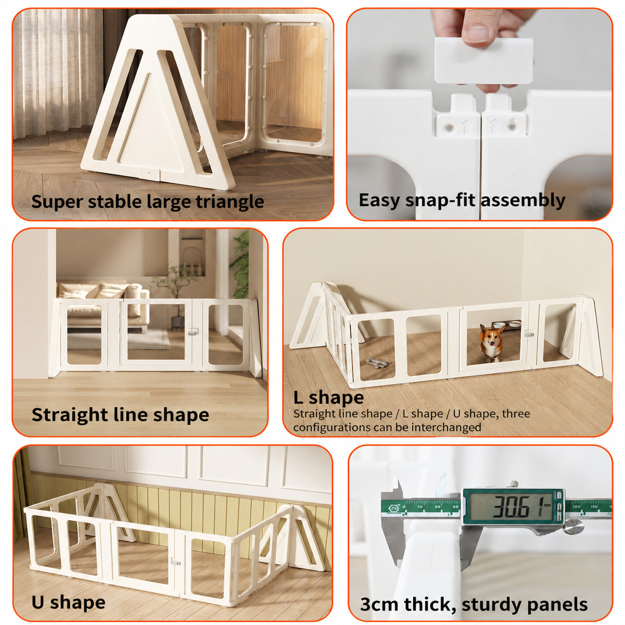 ClearView Modular Pet Gate