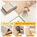 Modular Cream-Check Pet Mat