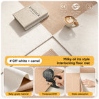 Modular Cream-Check Pet Mat