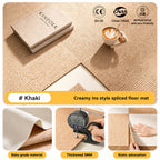 Modular Cream-Check Pet Mat