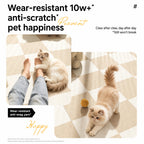 Modular Cream-Check Pet Mat