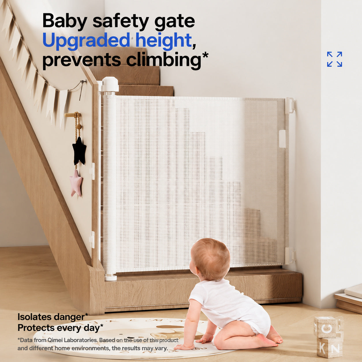 Retractable Balcony Pet Gate