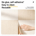 Checkerboard Milk-cream Rug
