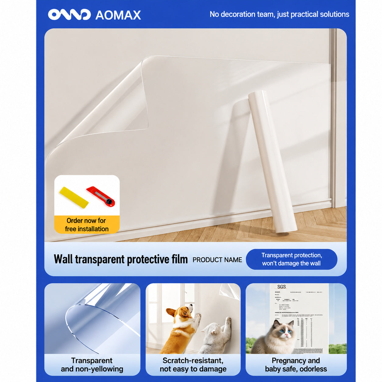 Clear Wall Protector Film
