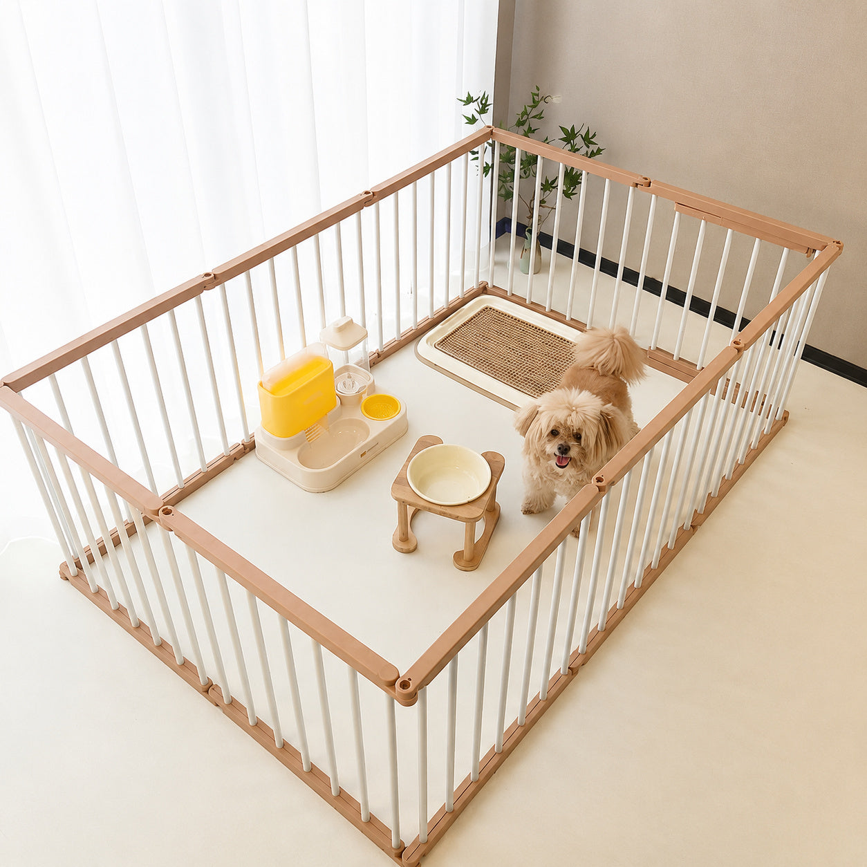 Modular Escape-Proof Dog Playpen
