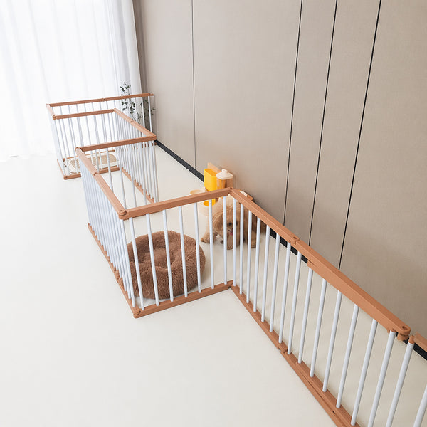 Modular No-drill Dog Playpen