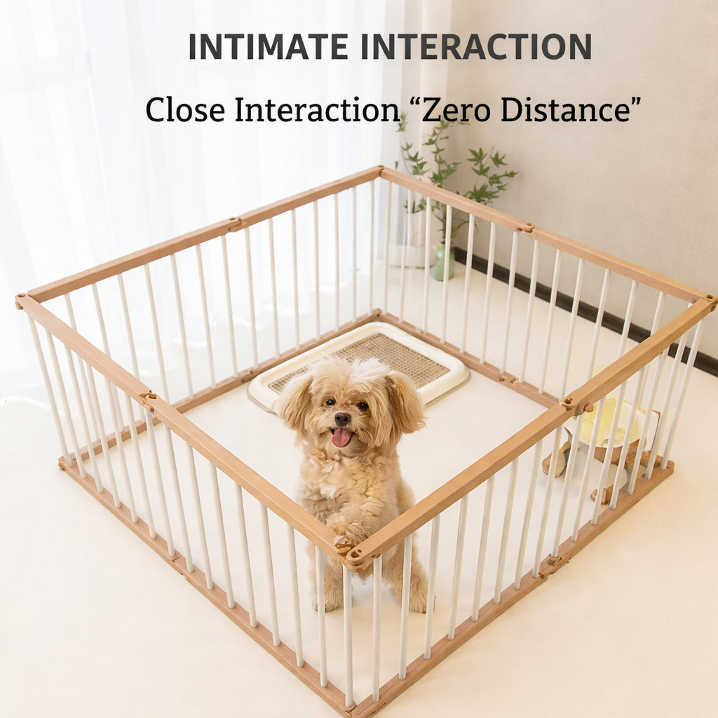 Modular No-drill Dog Playpen