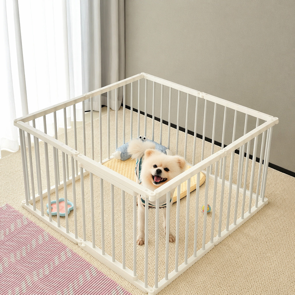 Modular Open-view Dog Playpen