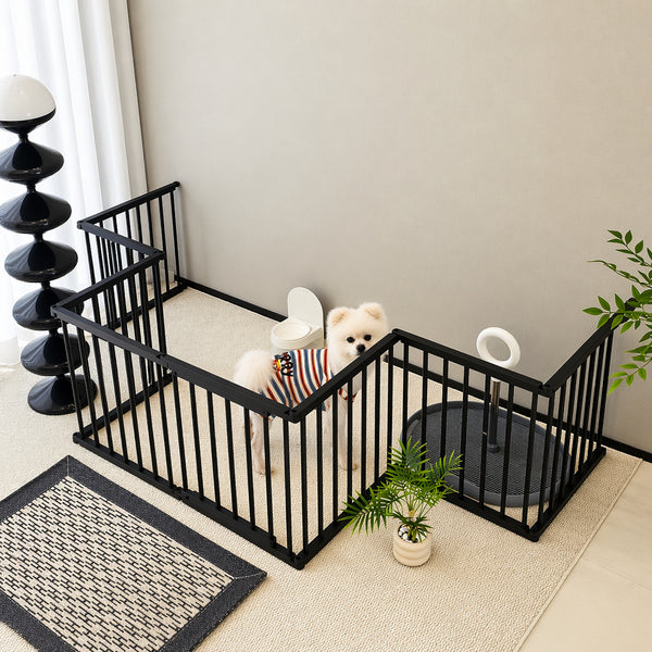 Modular Black Pet Playpen