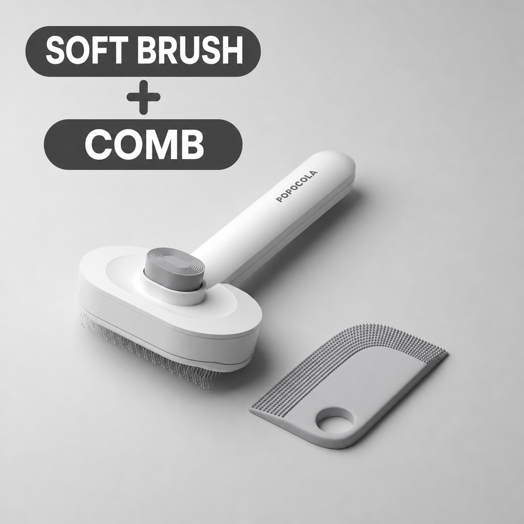 Self-Cleaning Slicker Brush