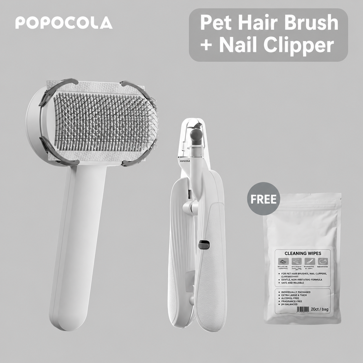 Self-Cleaning Slicker Brush