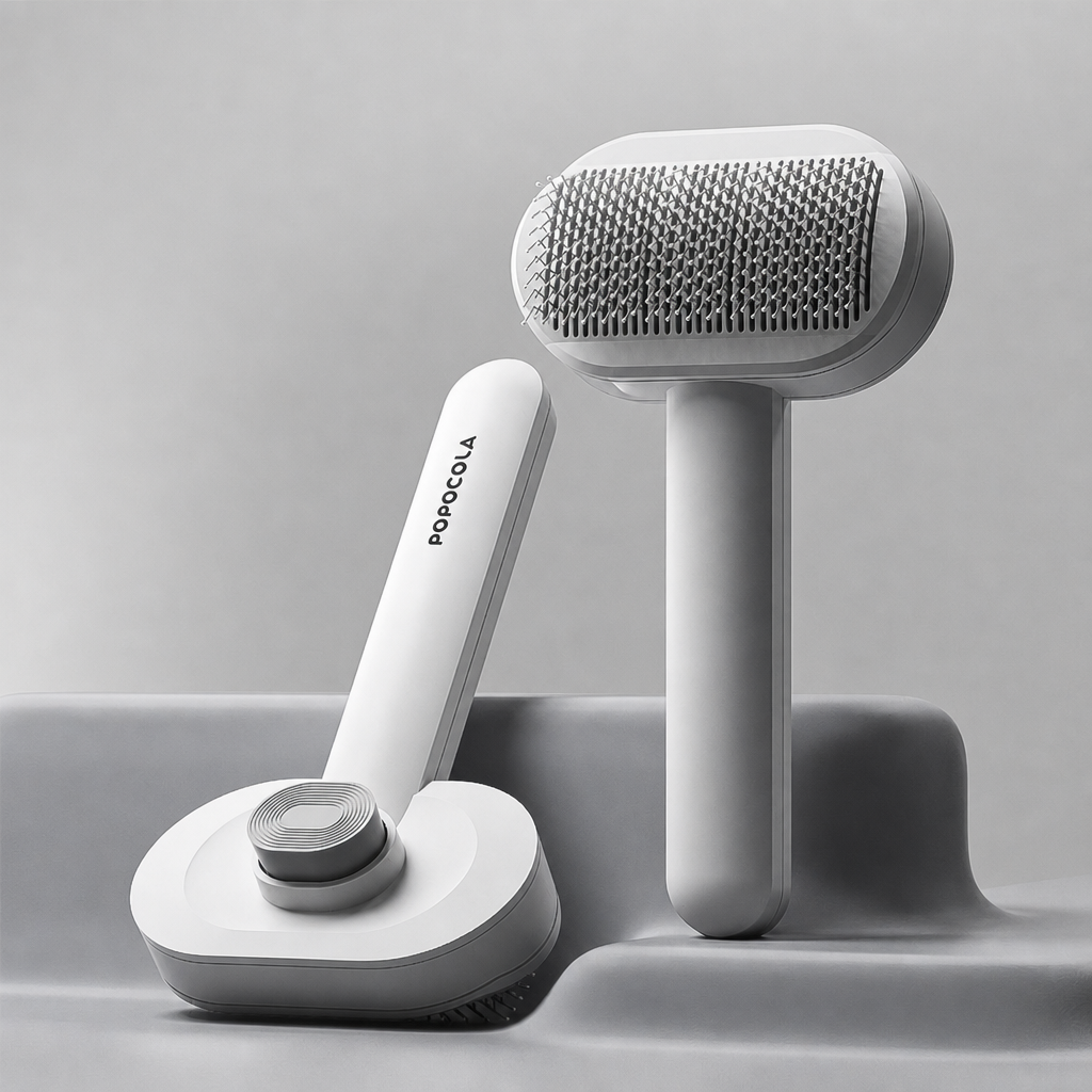 Self-Cleaning Slicker Brush