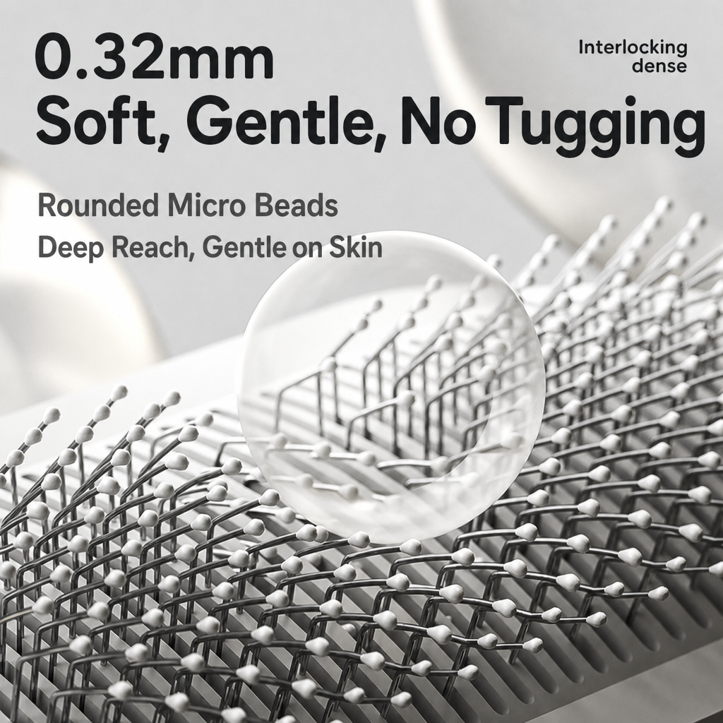 Self-Cleaning Slicker Brush