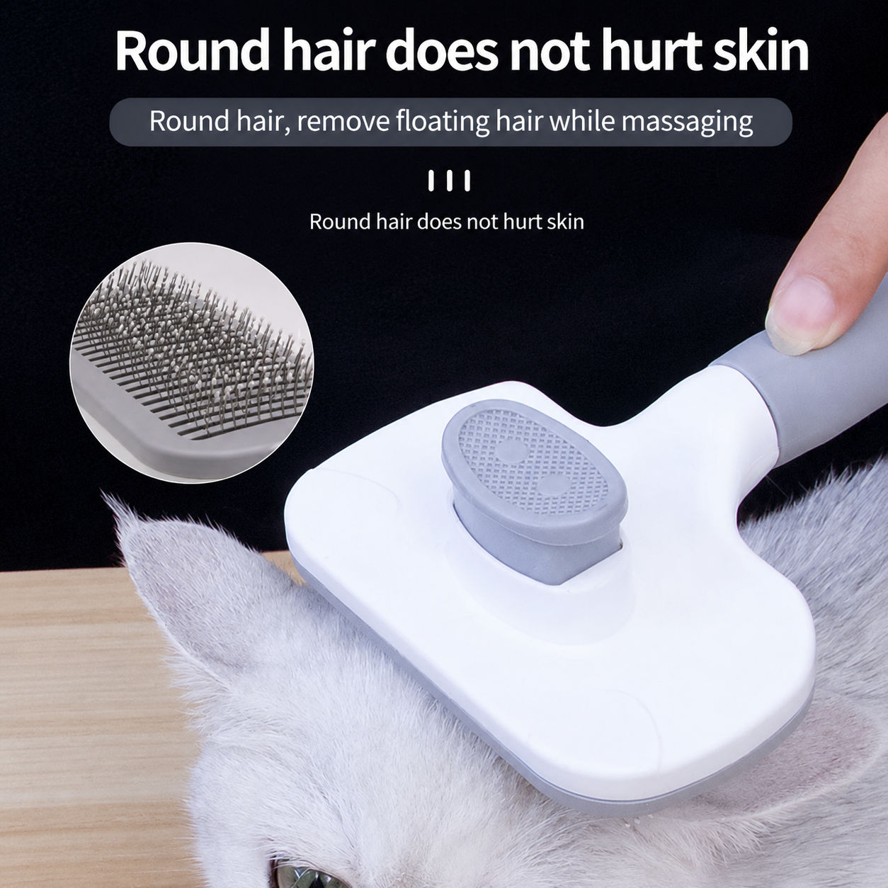 Self-Cleaning Slicker Brush
