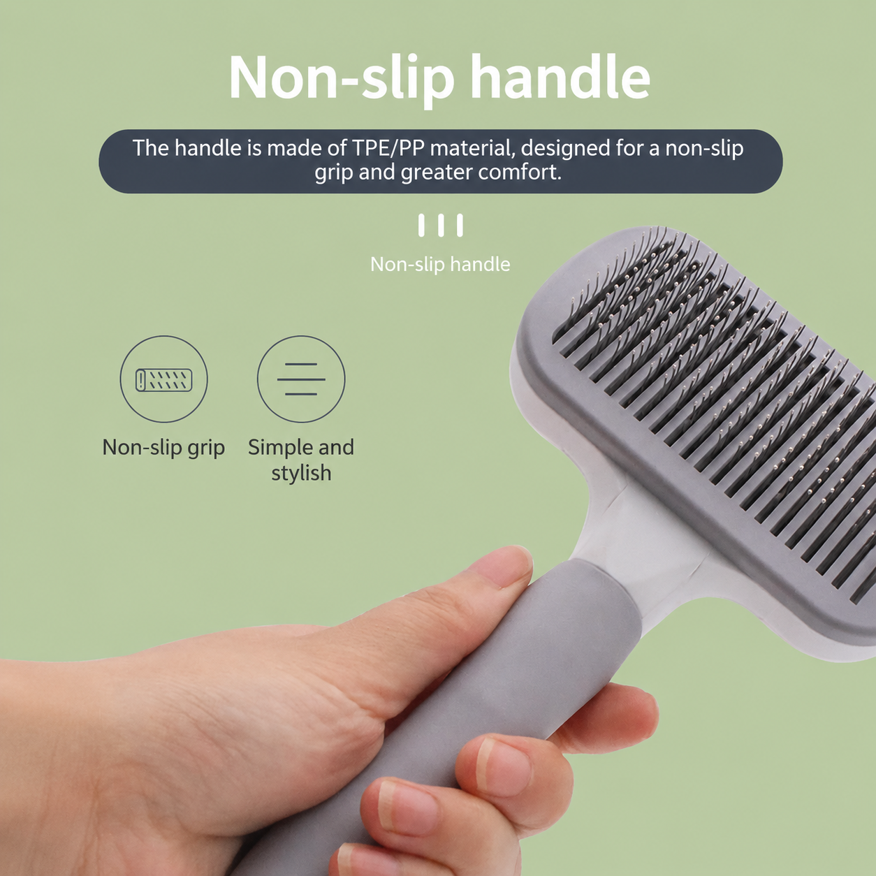 Self-Cleaning Slicker Brush