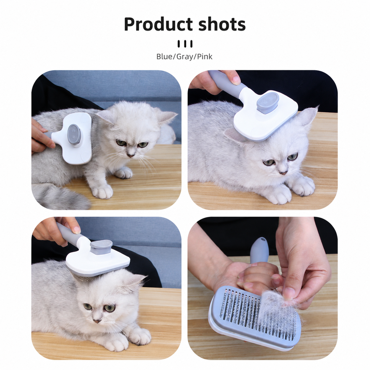 Self-Cleaning Slicker Brush